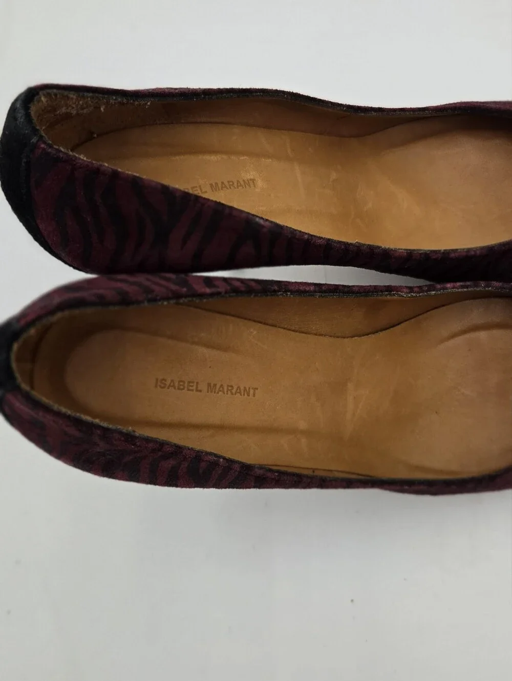 Isabel Marant size 37 US 7 Zebra-Print Suede Pointed Toe Pumps Heels